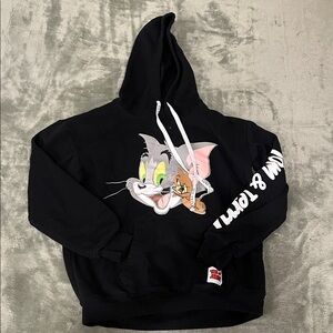 Black Tom and Jerry juniors pullover Hoodie